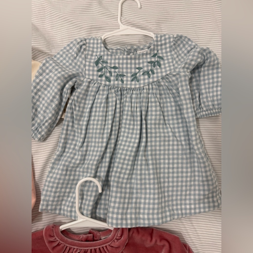 Blue Gingham baby dress